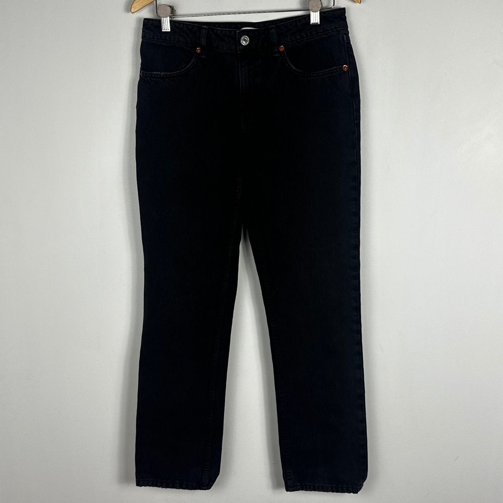 REDONE 70 Straight Jeans Washed Black Womens Size 26 Denim Minimal Casual Cotton - Picture 3 of 15